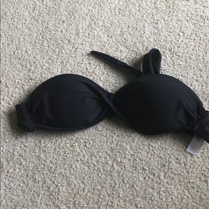 Aeropostale black bikini top in size XS tie back